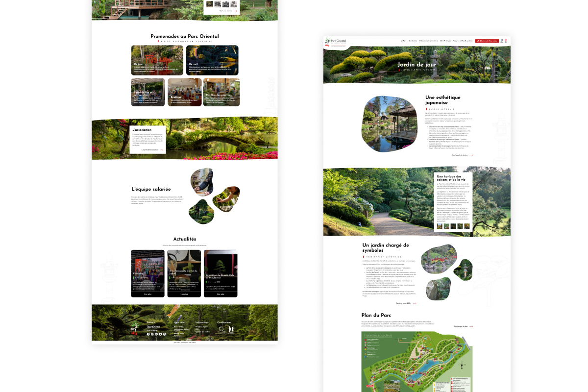 Pages web du Parc Orientale de Maulévrier